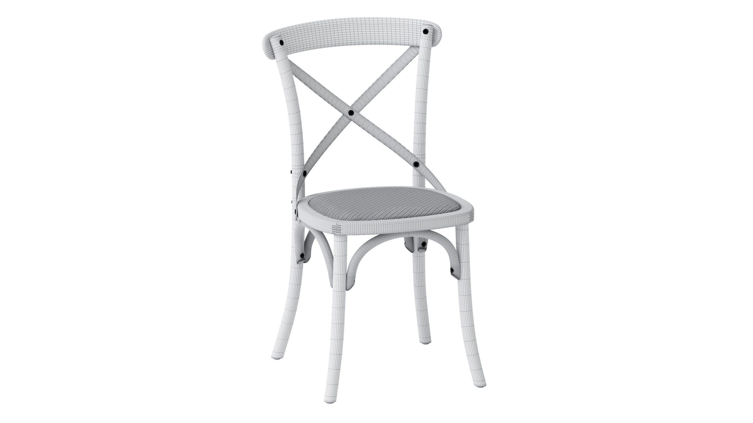 High-quality 3D rendered furniture chair showcasing 3D modeling and visualization