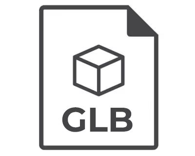 GLB format for 3D rendering