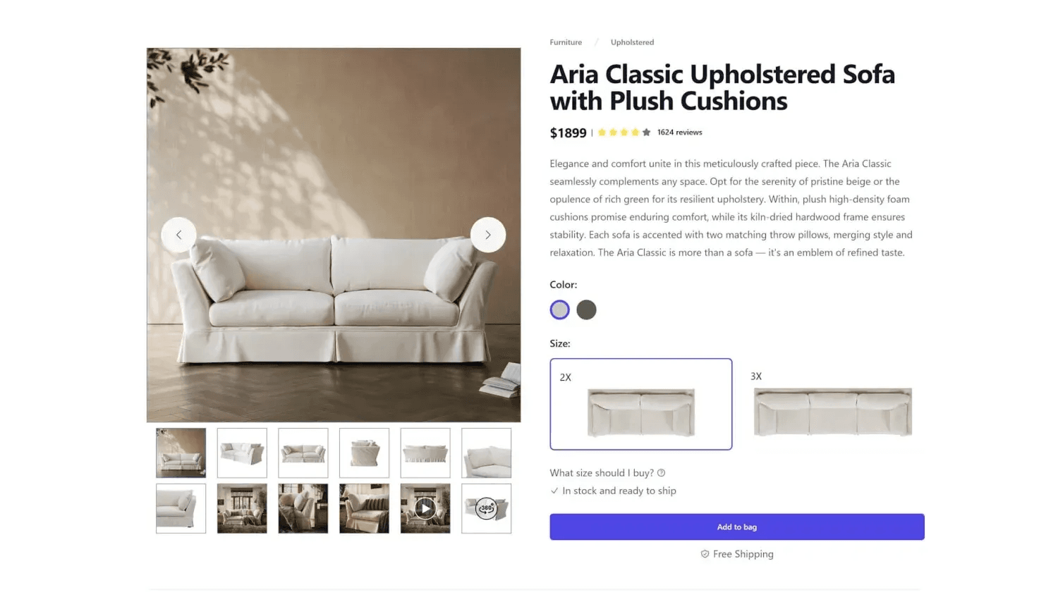 3D Modeling for E-commerce PDP