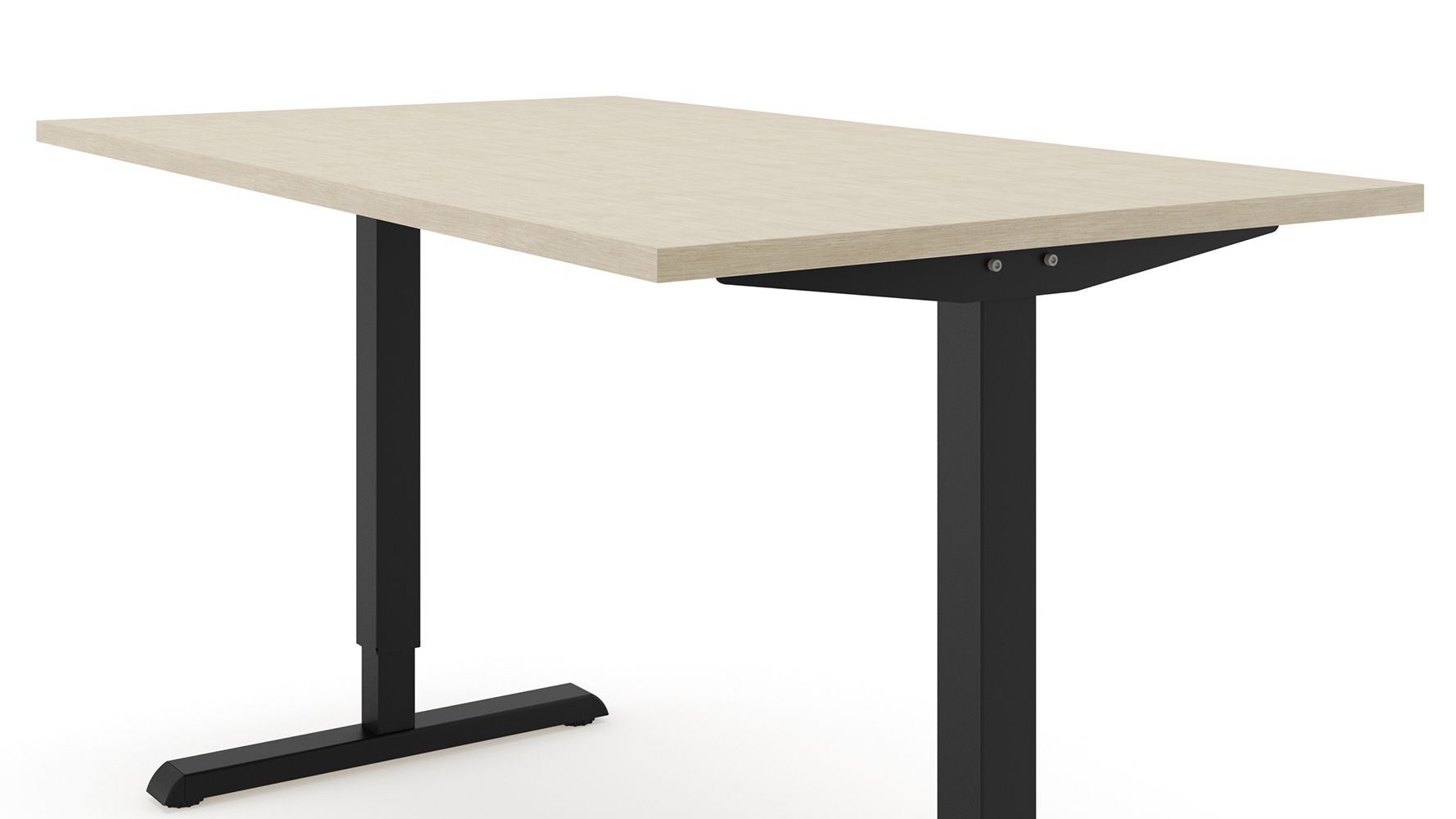 Transformative Beige Desk 3D Rendering