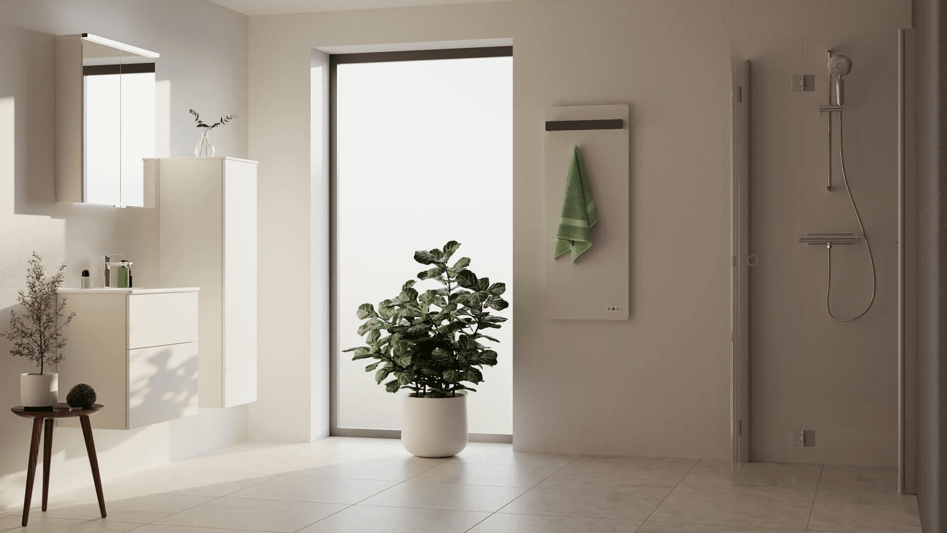 Lifestyle 3D Render of Bathroom Fixtures