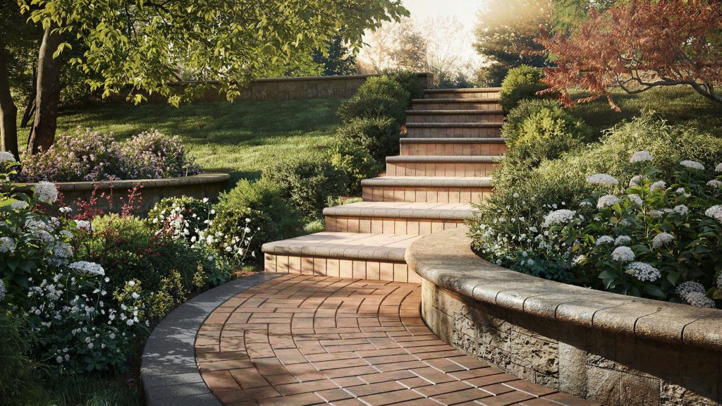 3D Landscape Visualization – Realistic Garden Rendering