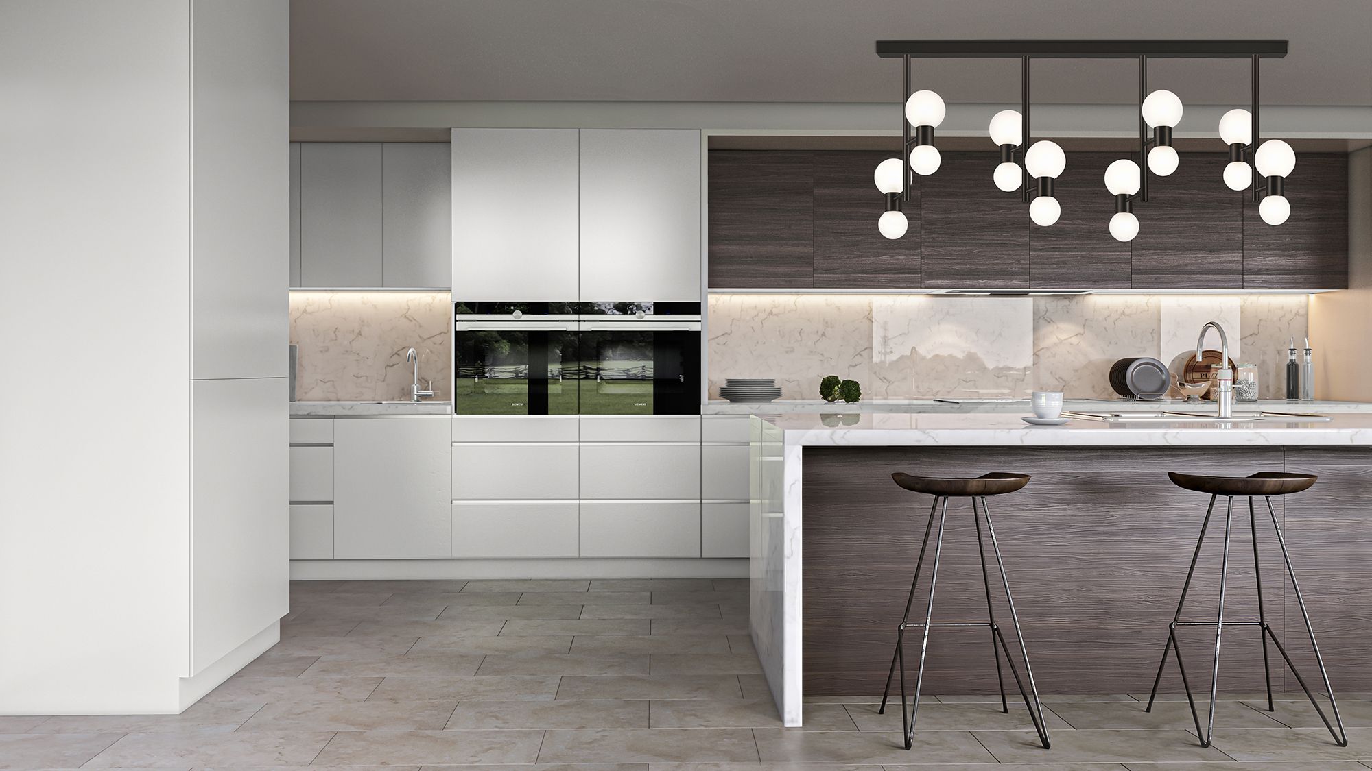 Kitchen Render for a Pendant Lamp
