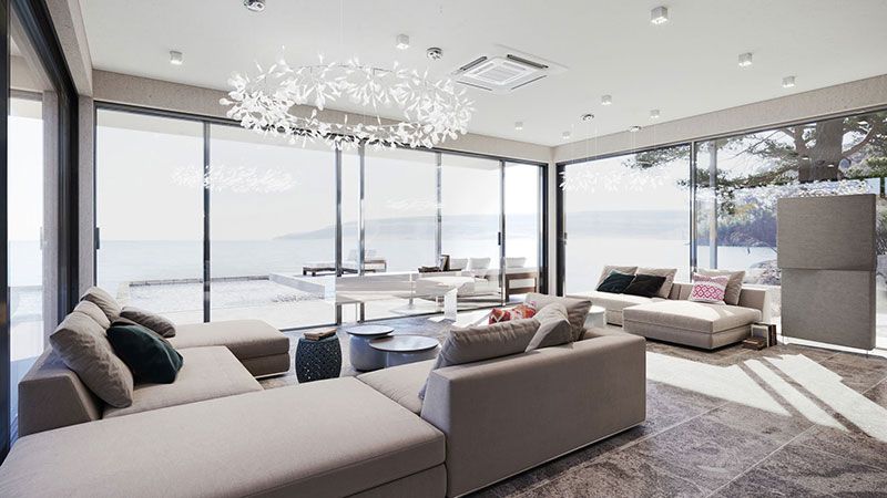 A Wide Camera Angle for Furniture in 3D Scene