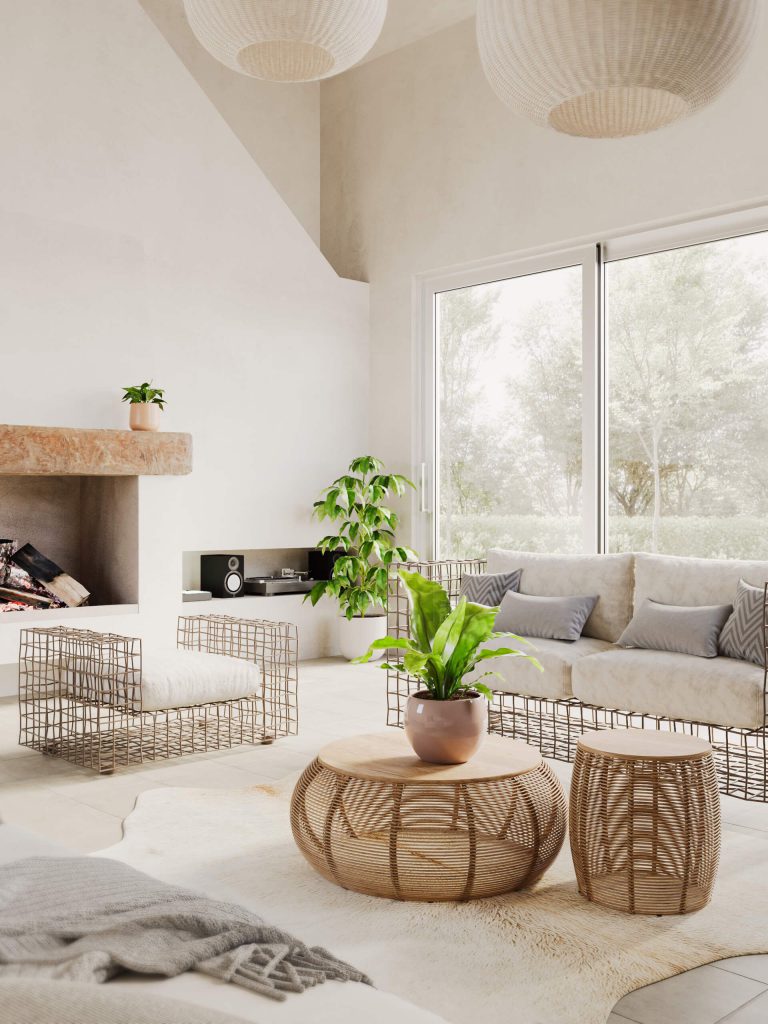 Photorealistic 3D Interior Visualization of trendy fittings