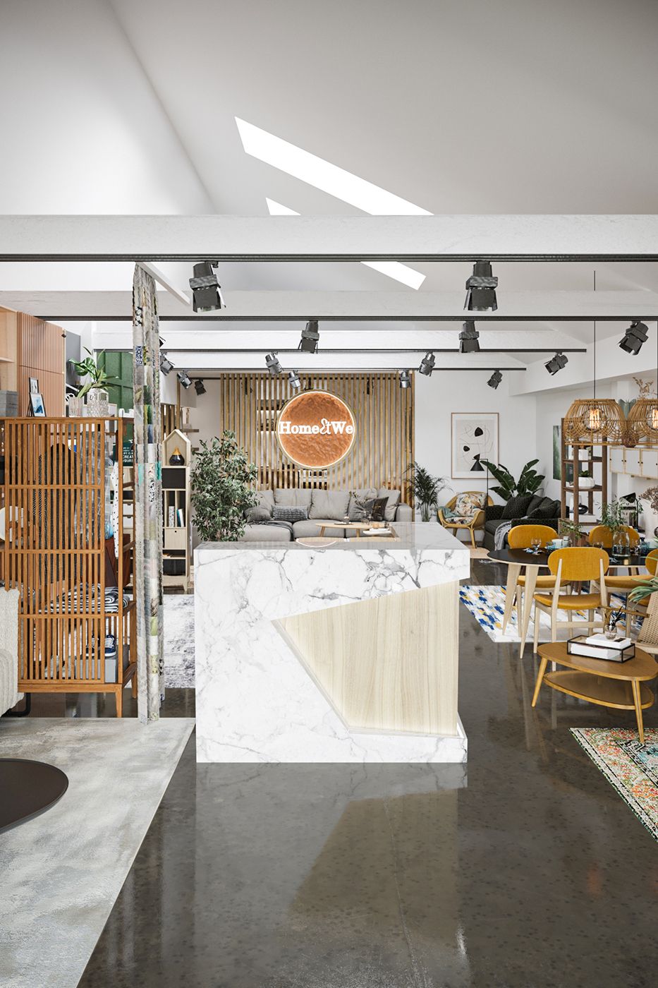 Lifestyle Rendering of a Furniture Store
