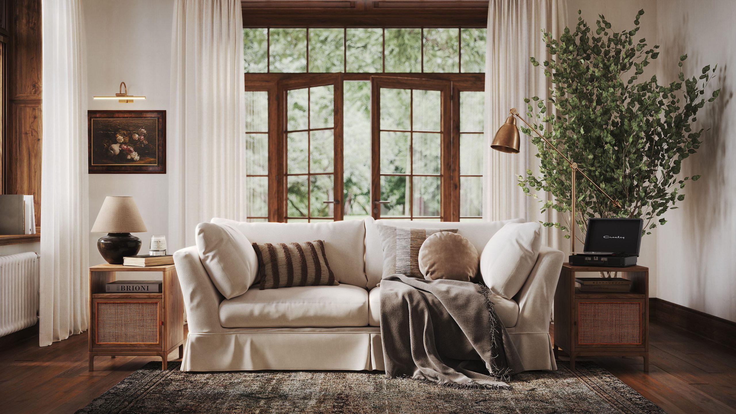 3D Lifestyle Visualization of an Upholstered Sofa