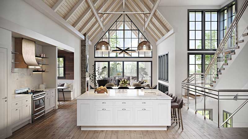 A 3D Picture of a Kitchen Furniture Set for Amazon