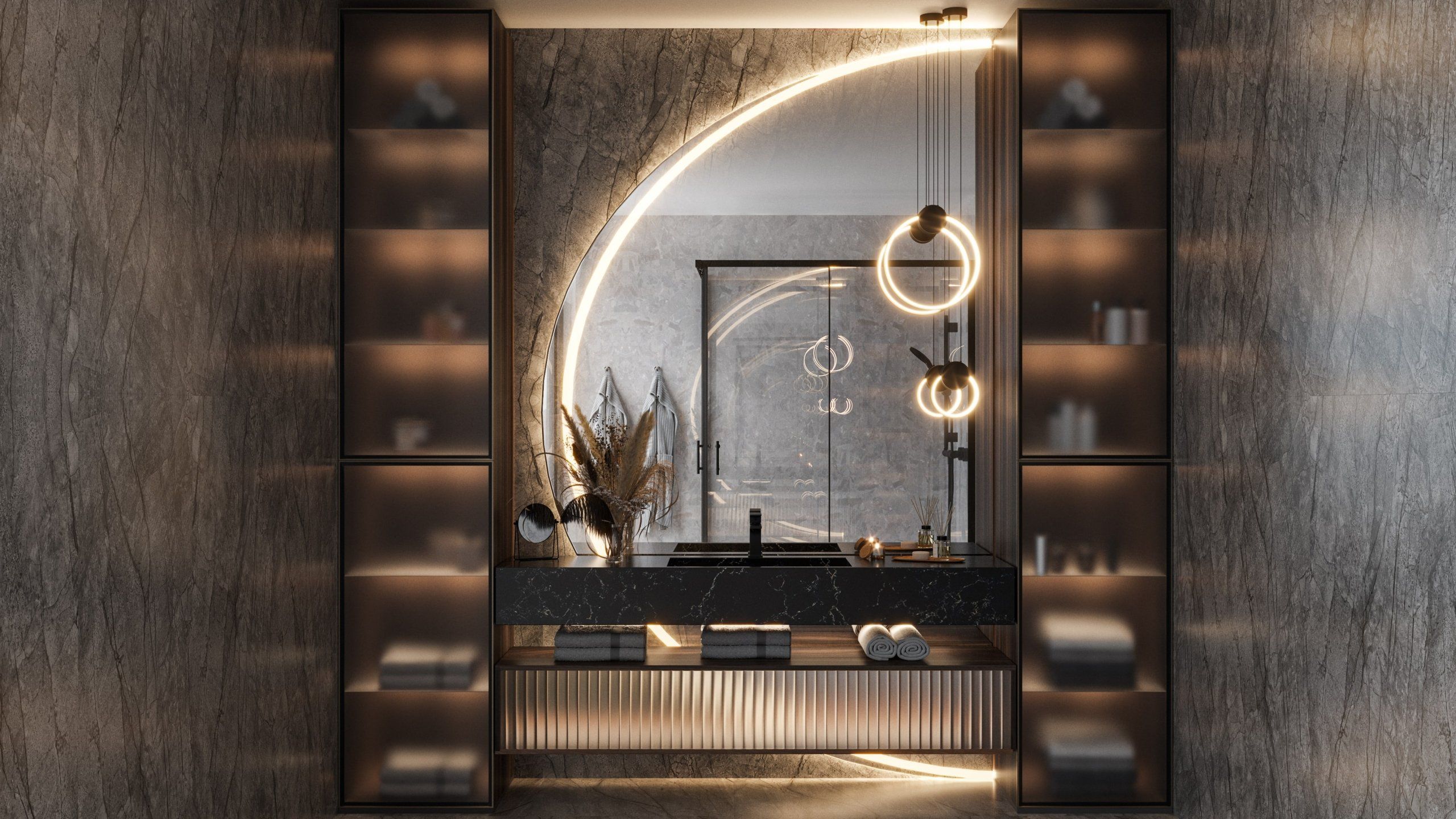 Top-notch 3D visualization of a Modern Bathroom