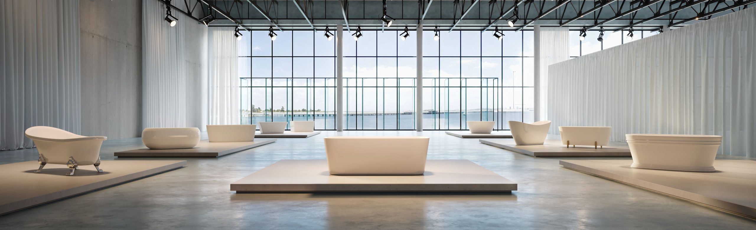 Bathroom Showroom 3D Render
