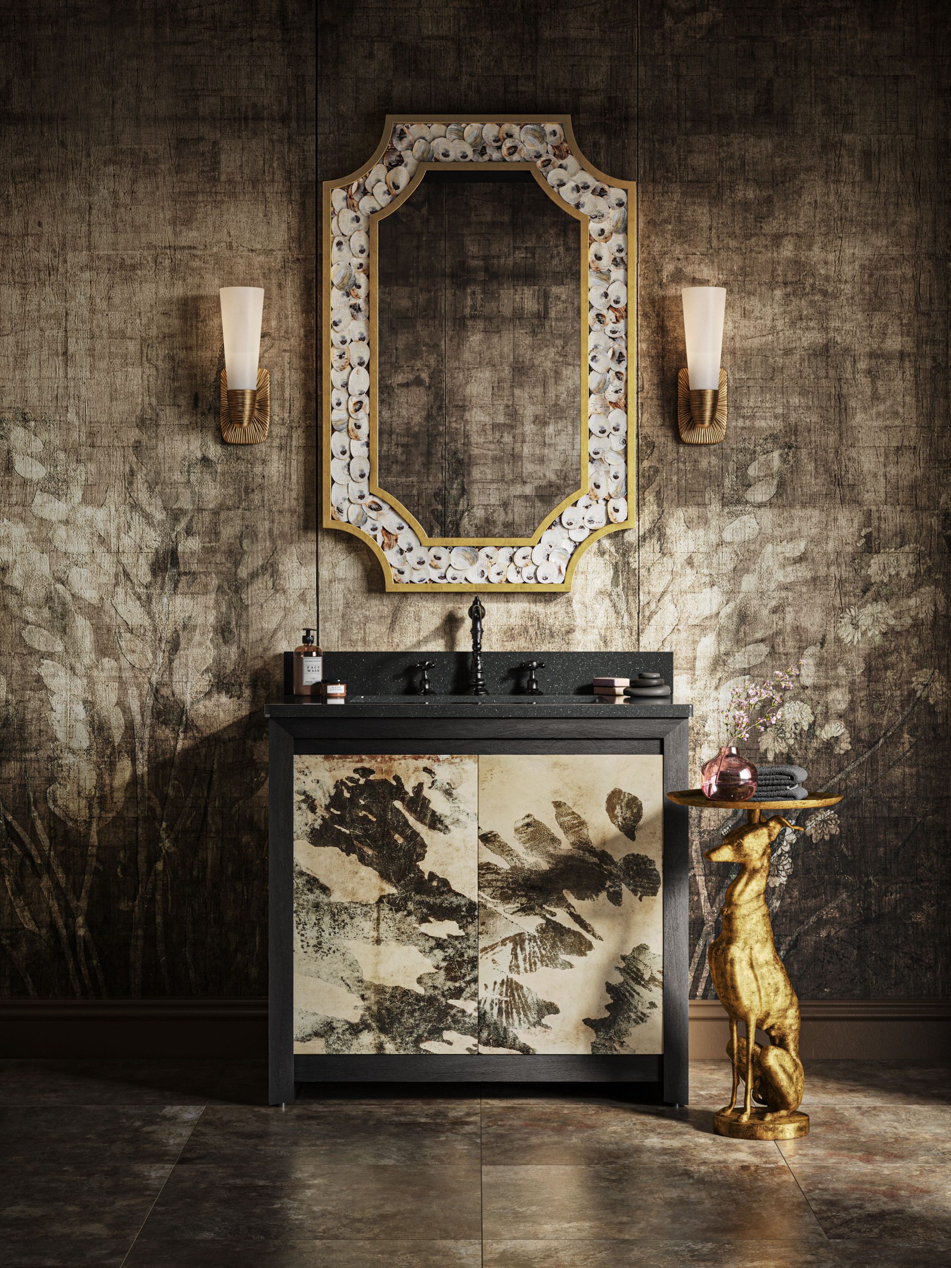 Elegant Bathroom Vanity 3D Visualization