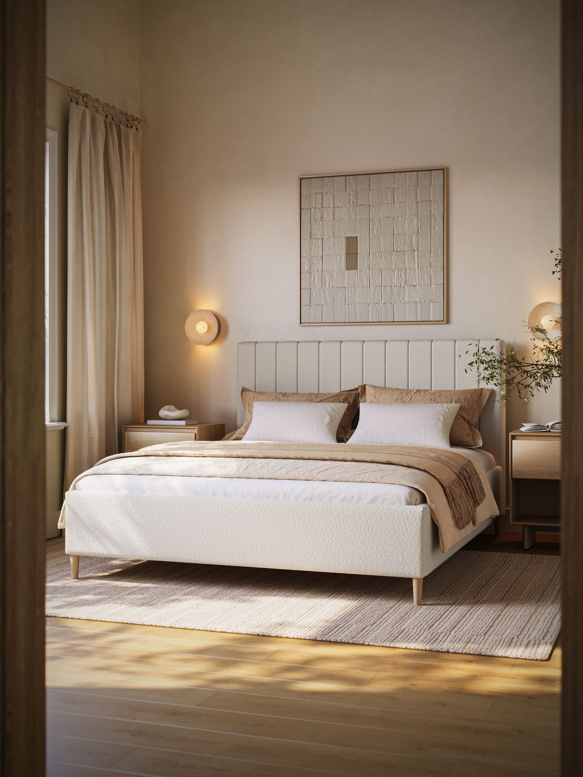 Lifestyle 3D Rendering for Bedroom Furniture