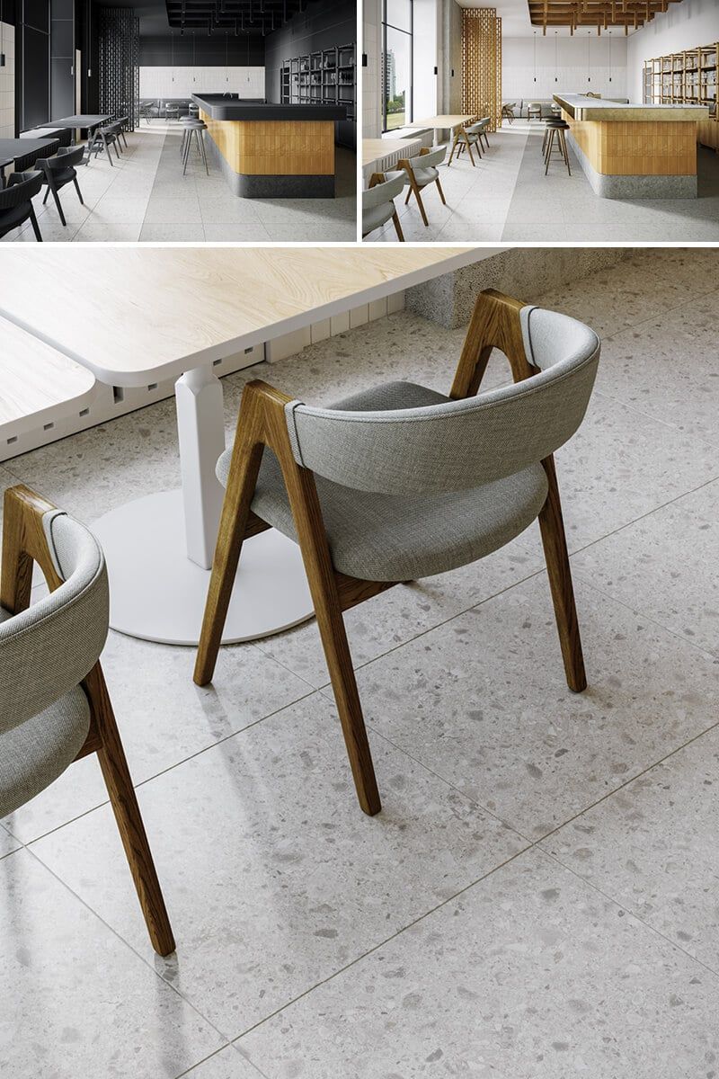 Photorealistic 3D rendering of modern furniture in an interior setting, showcasing 3D furniture modeling and visualization.