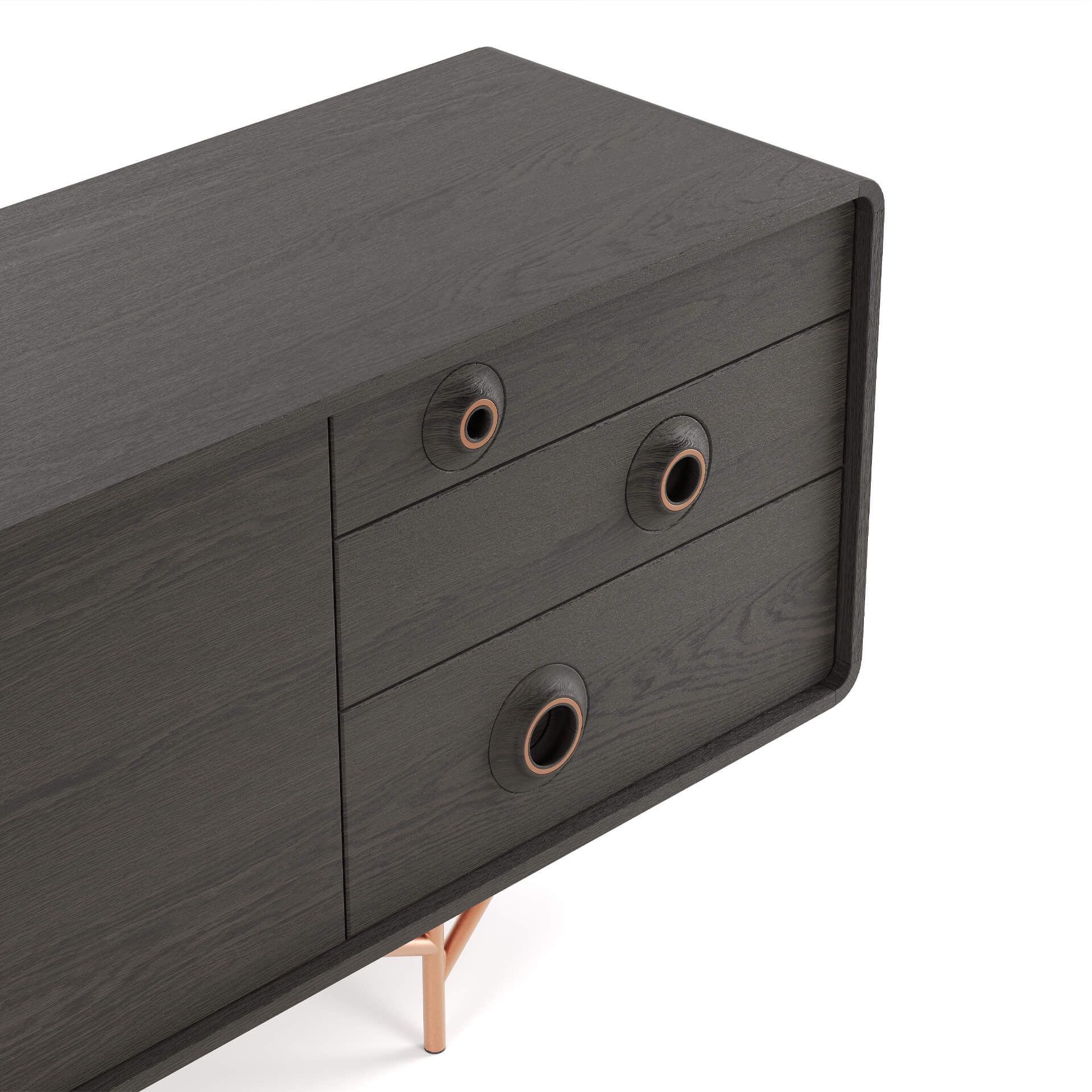 3D rendered image of a modern cabinet showcasing realistic product rendering and 3D product visualization