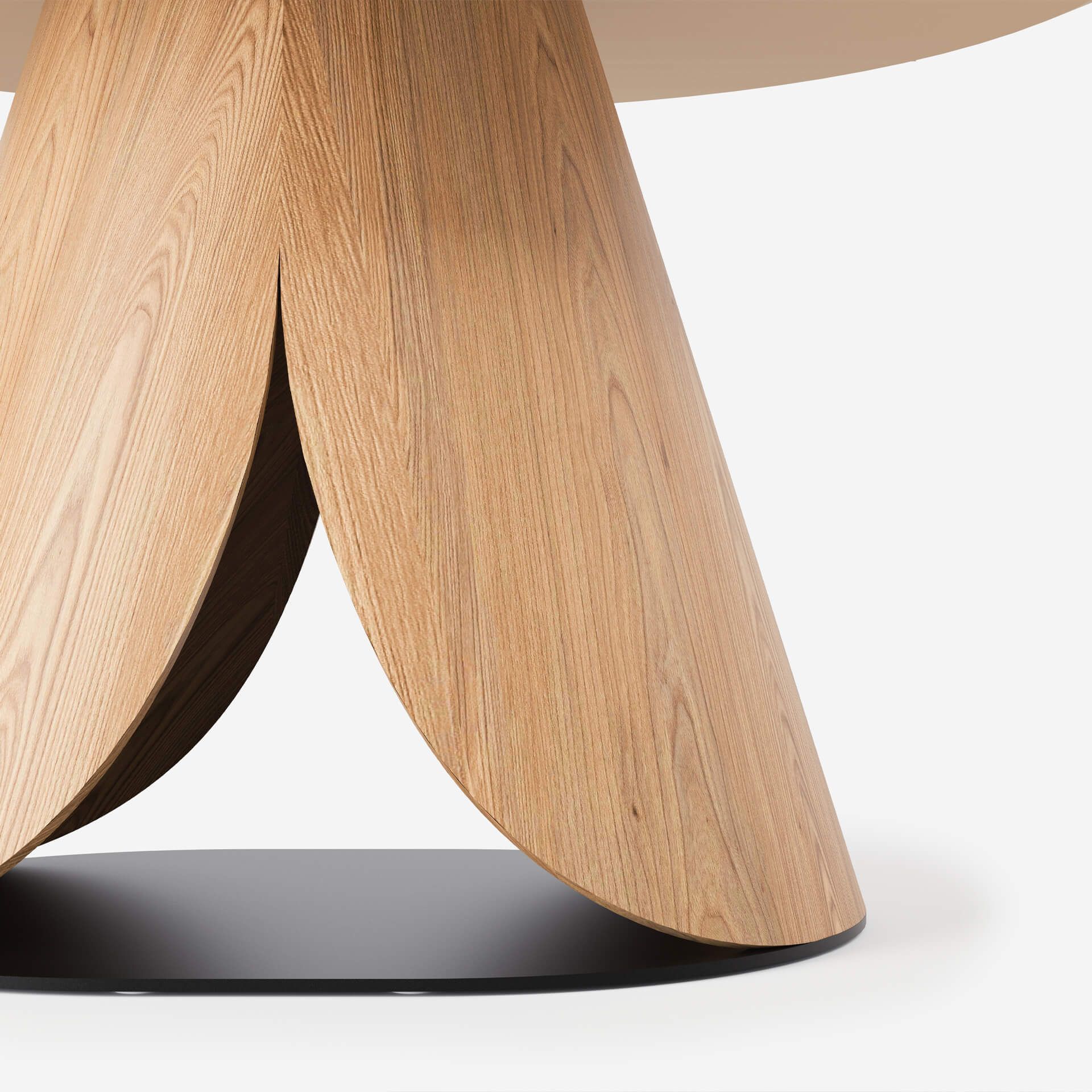 3D rendered image of a wooden table showcasing realistic product rendering and first-class 3D visualization