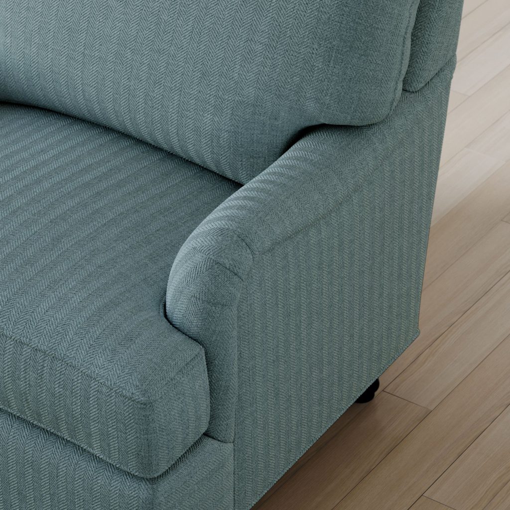Realistic 3D Furniture Rendering – Sofa Arm Detail