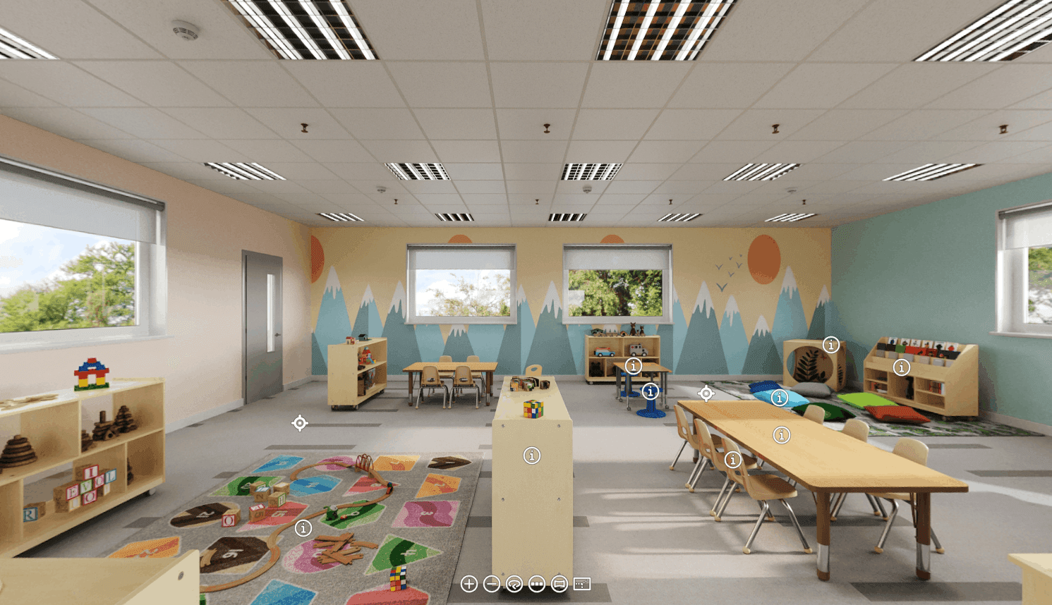 Classroom furniture for a catalog