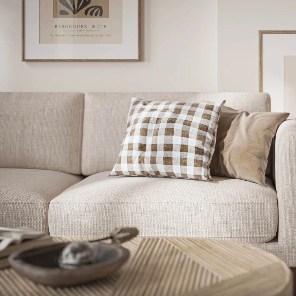 3D Furniture Rendering and Visualization of a Modern Sofa