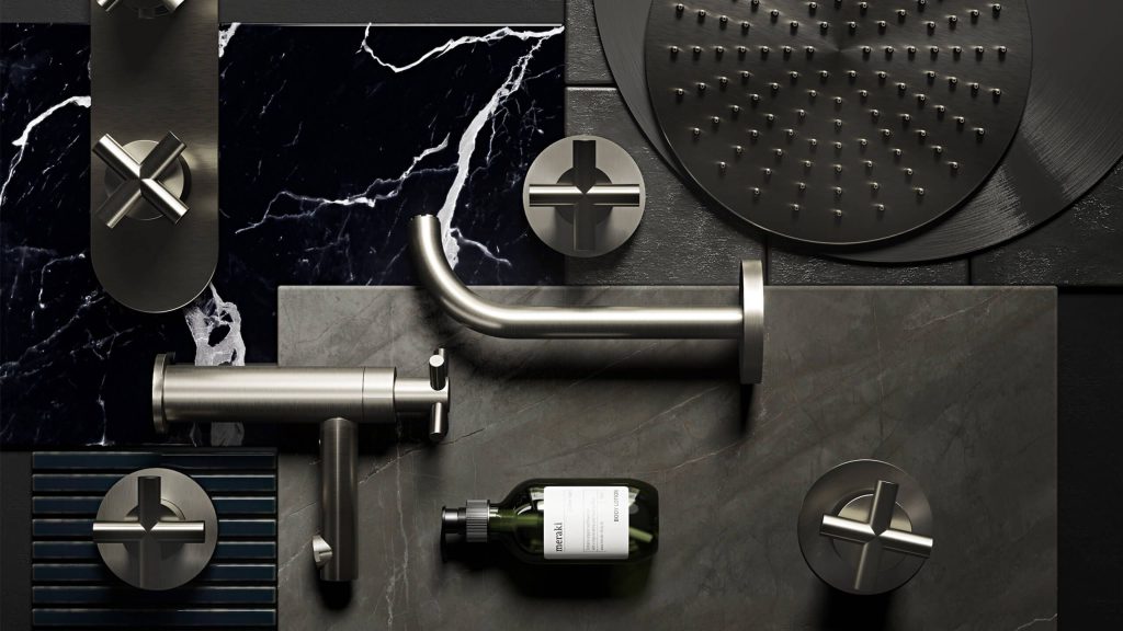 3D Product Rendering of Modern Bathroom Fixtures