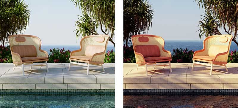 Real and Fake Coloring of Furniture Images for Catalog