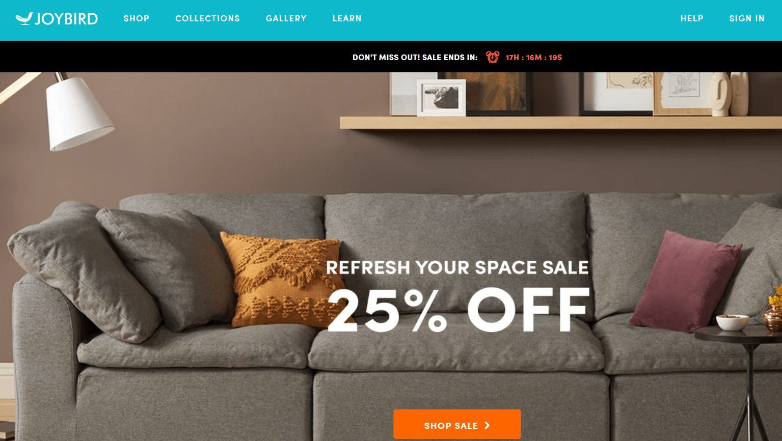 Ecomm Furniture Website Joybird