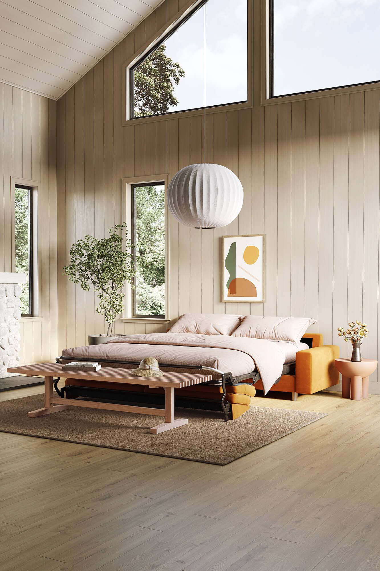 Lifestyle Rendering Of A Bedroom Furniture Set For An E-Commerce Platform