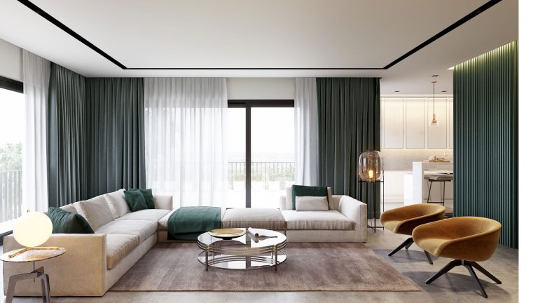 3D Lifestyle Rendering for a Sofa Design