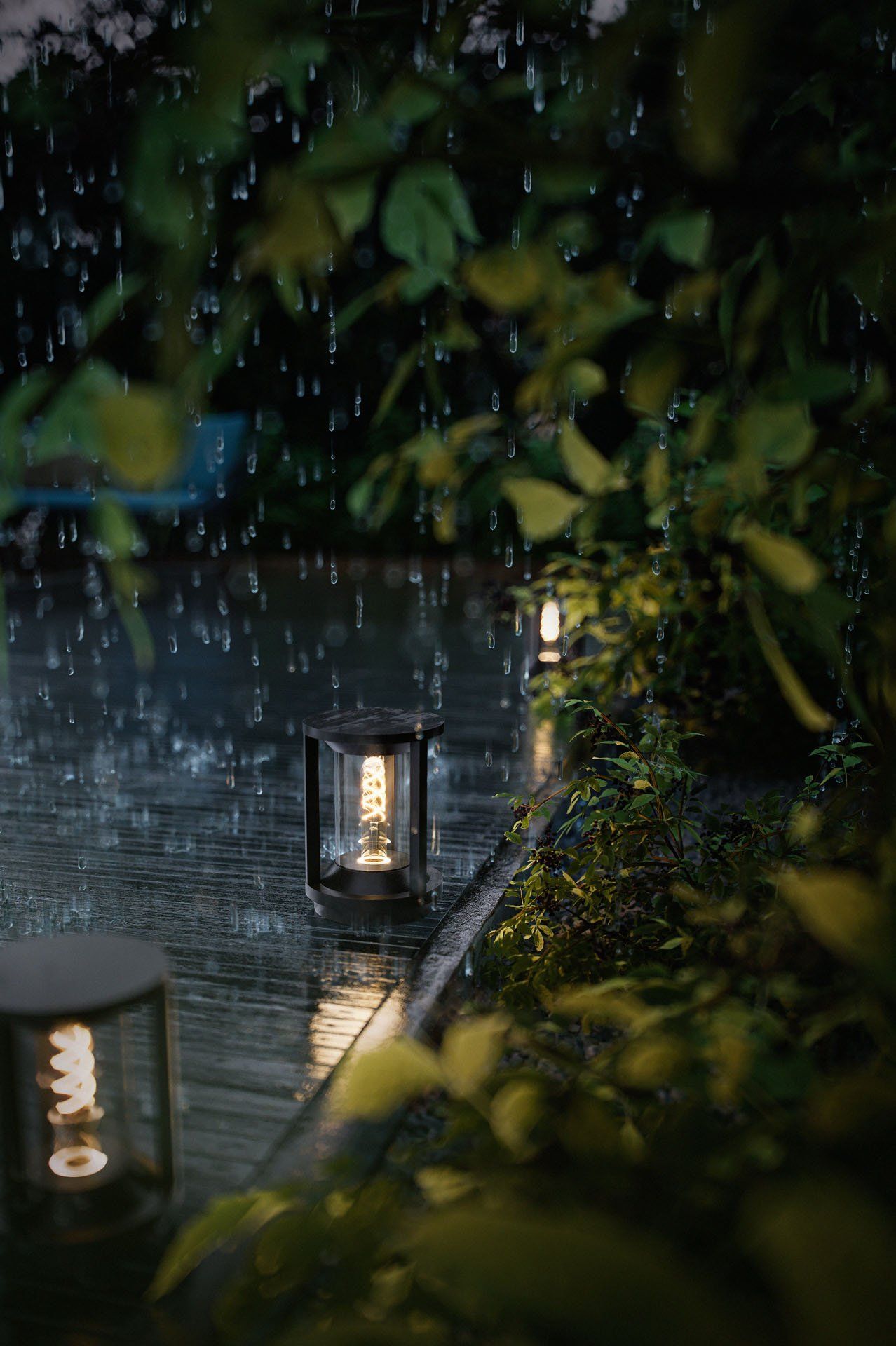 3D rendered image of outdoor lights