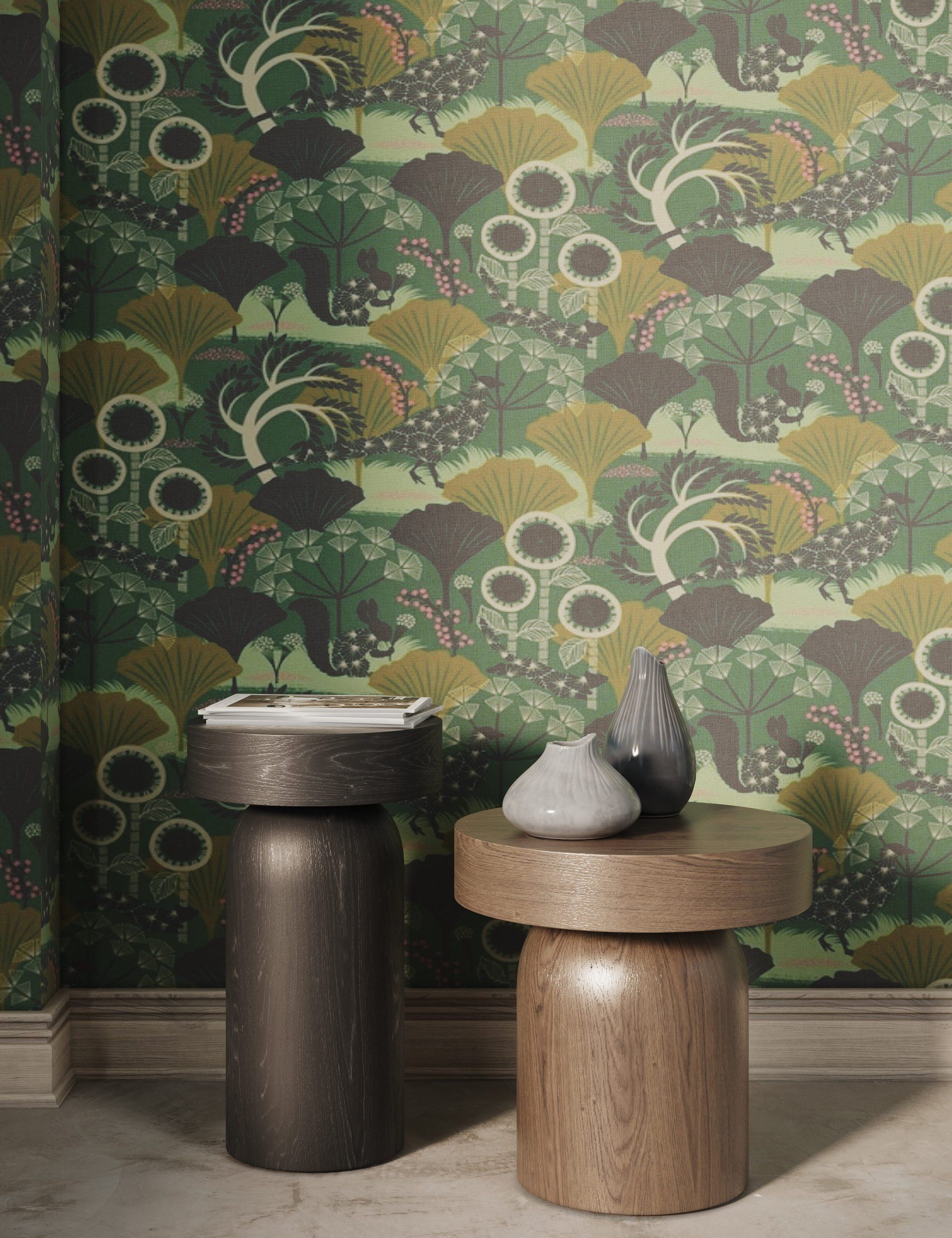 First-class 3D product visualization showcasing custom wallpaper