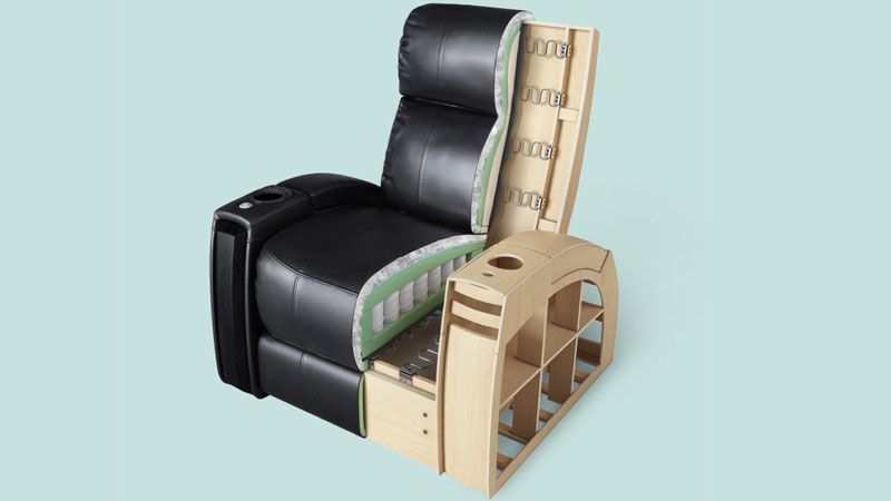 A Cut-Out Shot of an Armchair that Showcases the Design