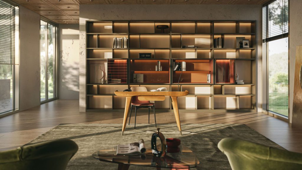 3D Interior Visualization of Modern Furniture Design