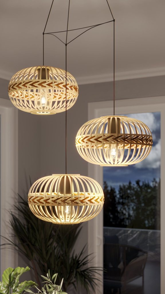 3D fittings Rendering of trendy Pendant Lights – Photorealistic CGI Visualization