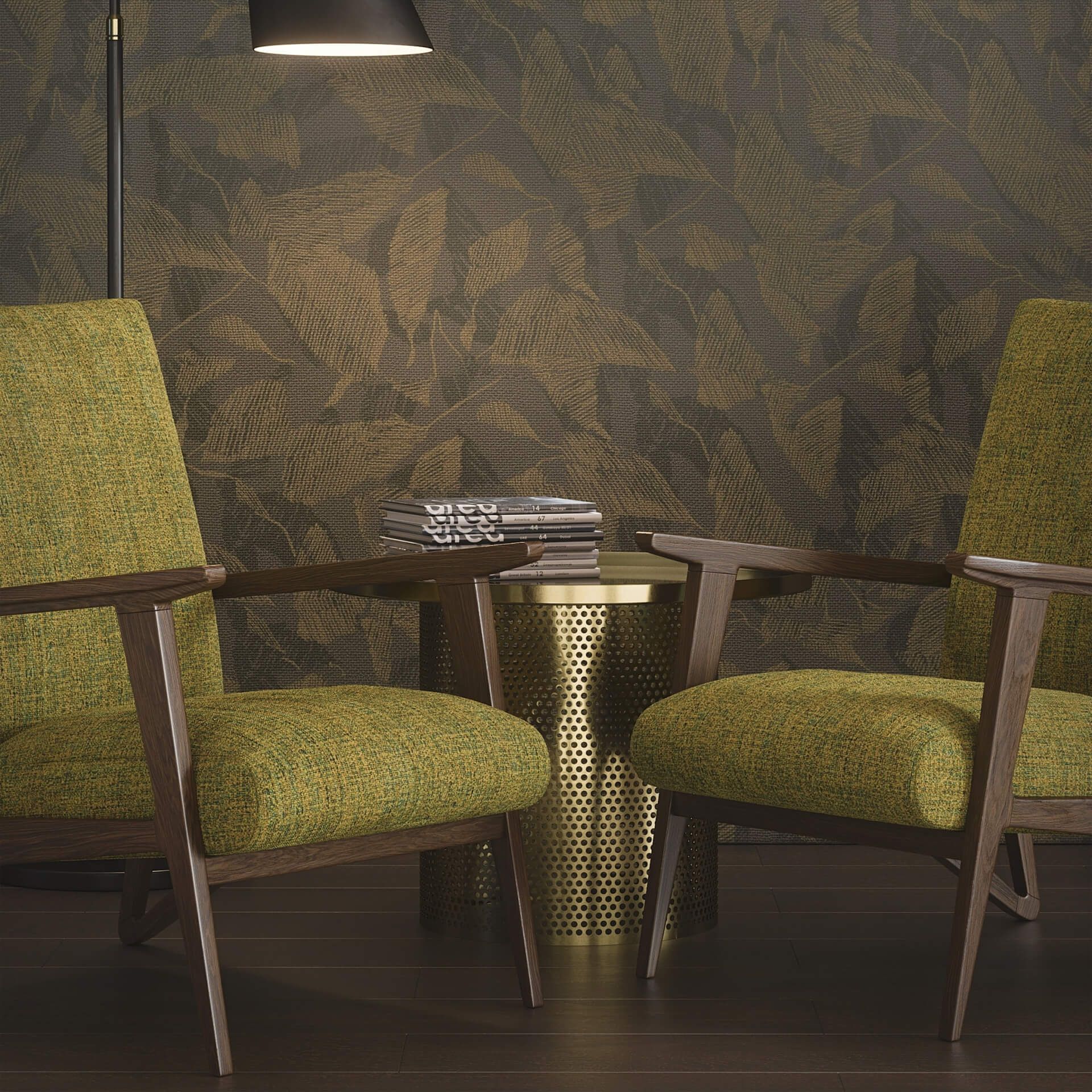High-quality 3D furniture modeling and rendering showcasing a realistic interior scene with chairs and table