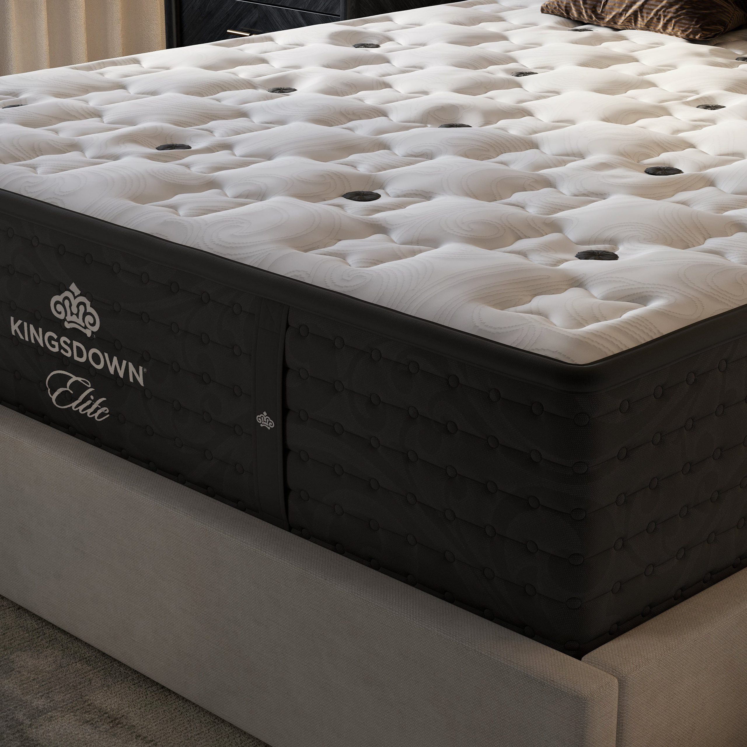 Close-up CGI of a Mattress