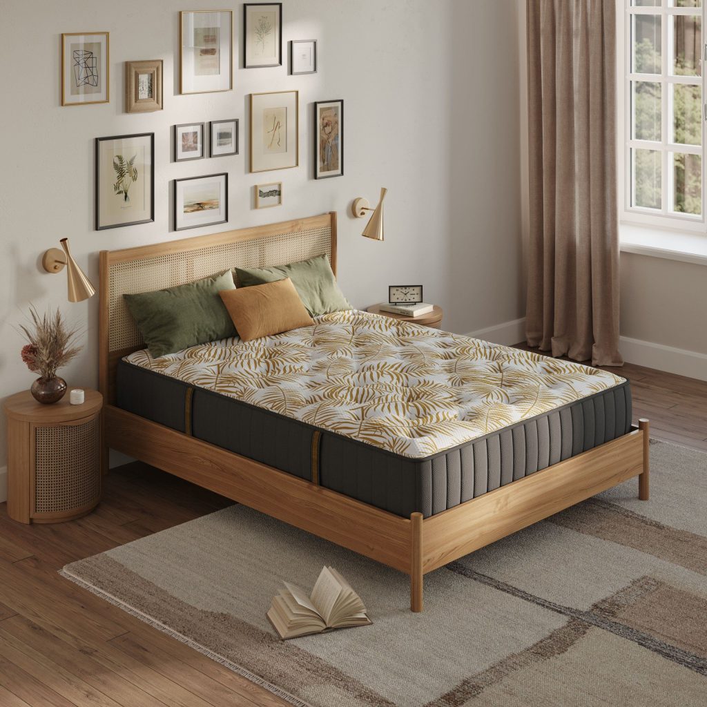 3D Interior Visualization of Bedroom with Realistic Furniture Rendering