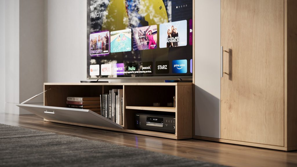 3D Furniture Rendering of Modern Entertainment Unit