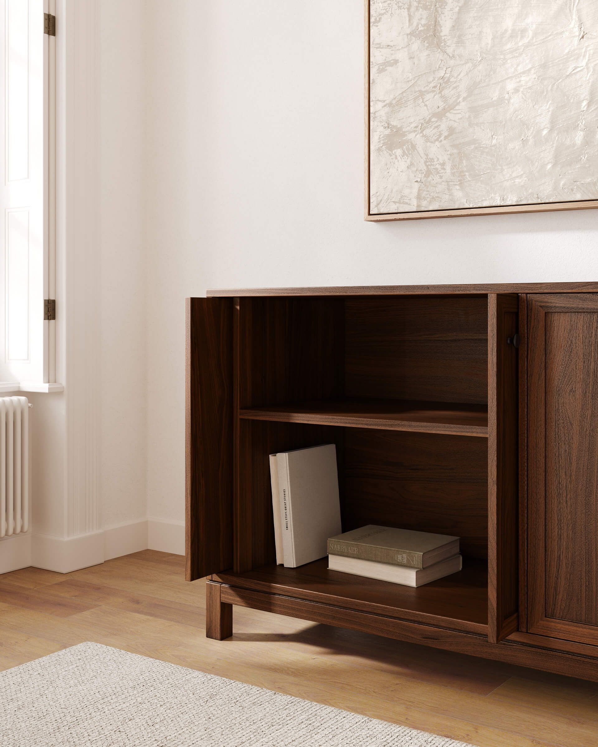 Wooden Cabinet Lifestyle 3D Visualization