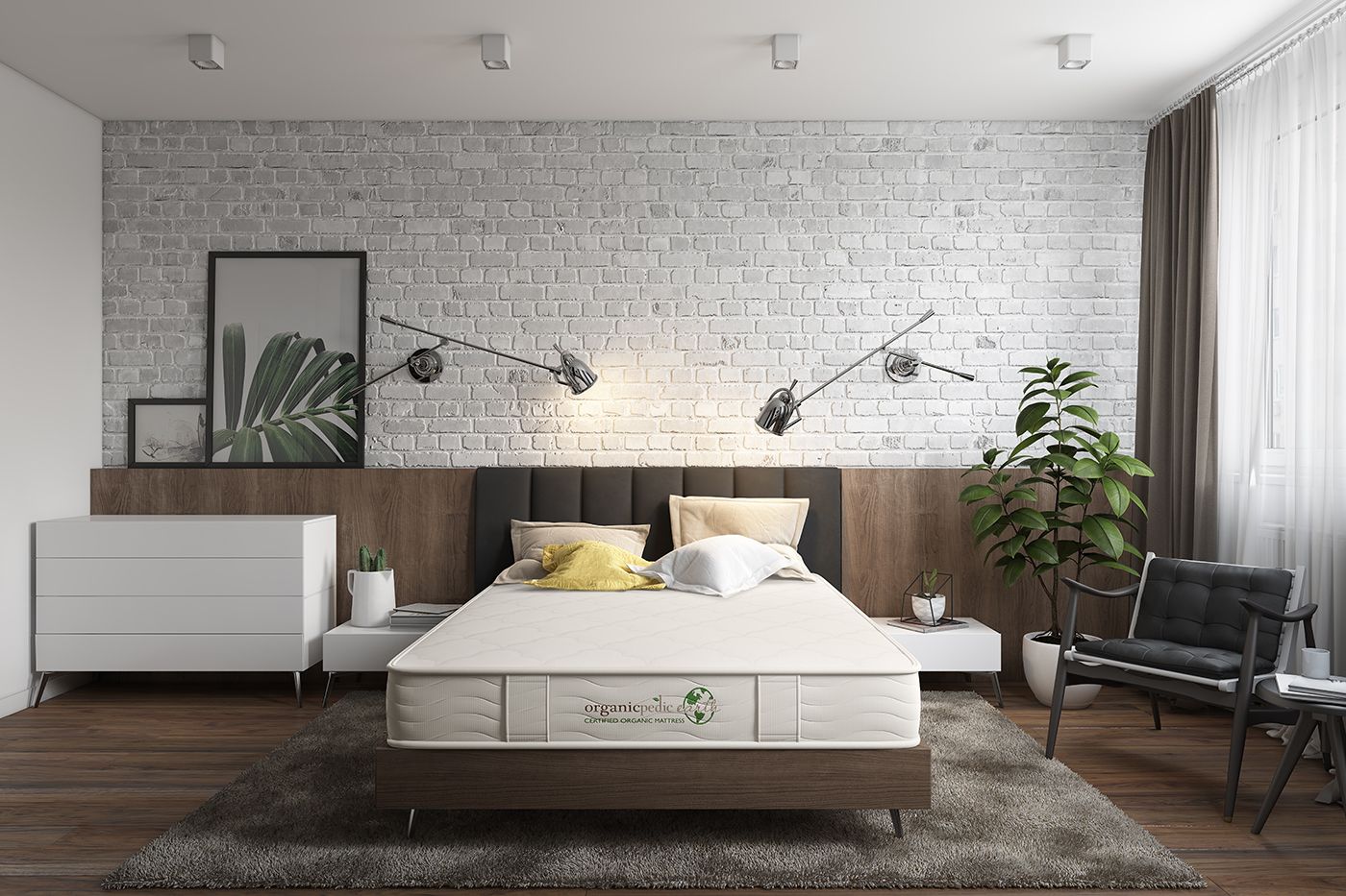 Bedroom render front view