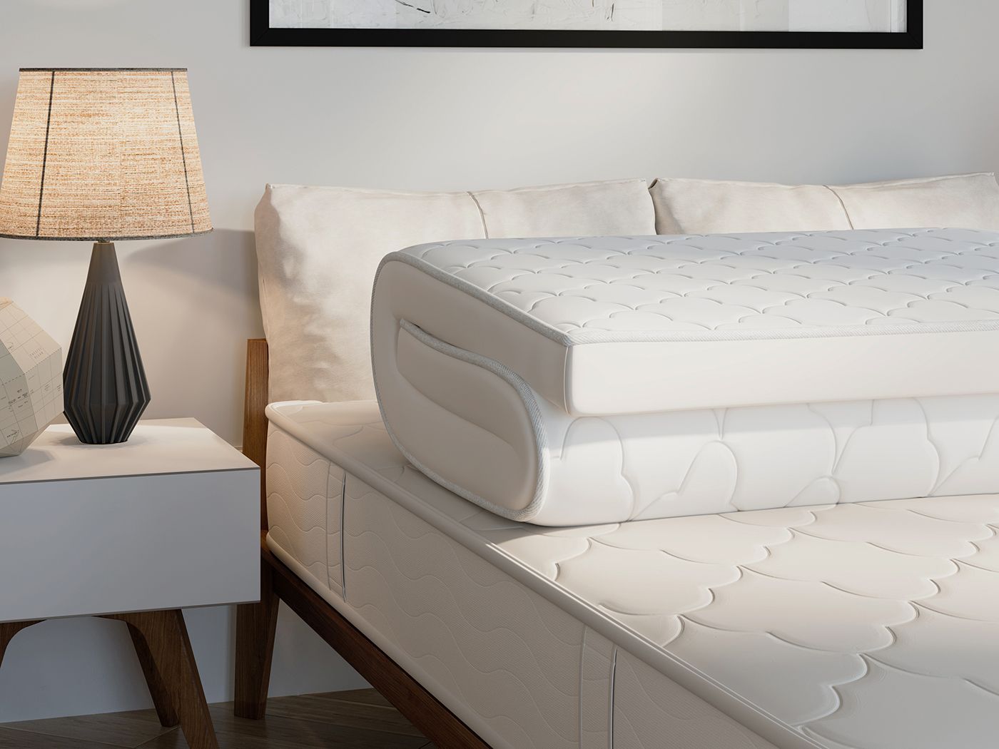 3d lifestyle with a mattress