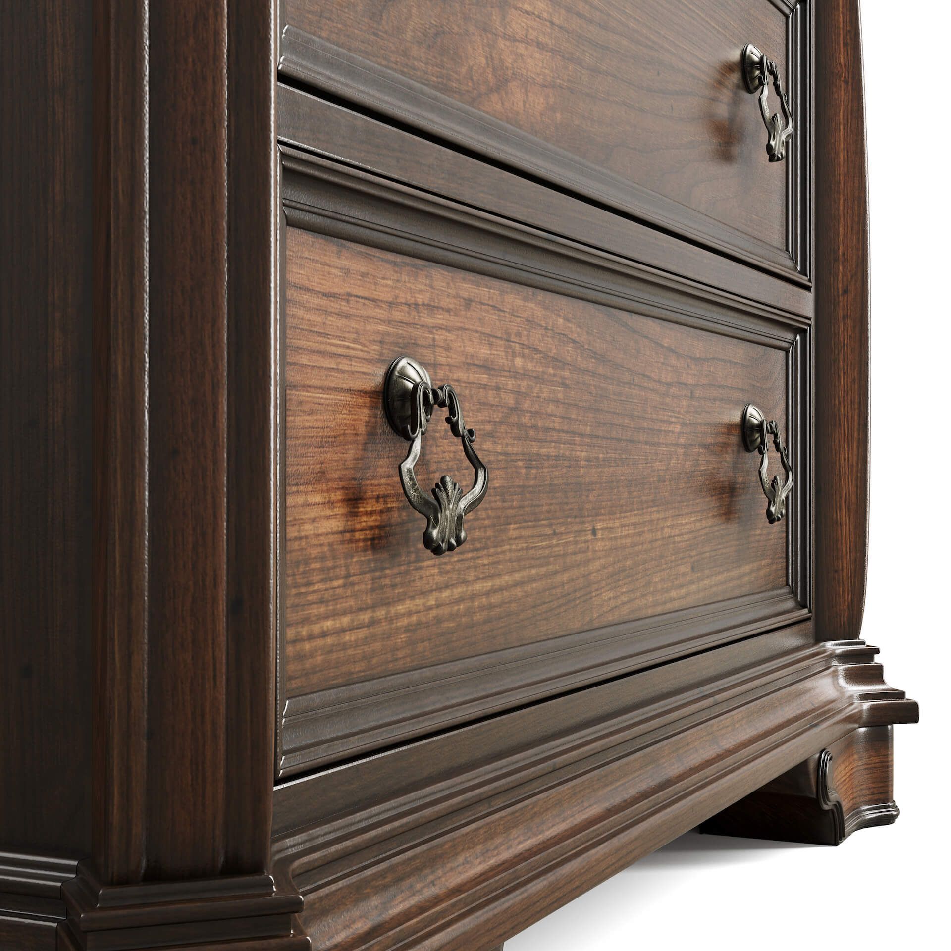 3D Rendering of Metal Furniture Hardware