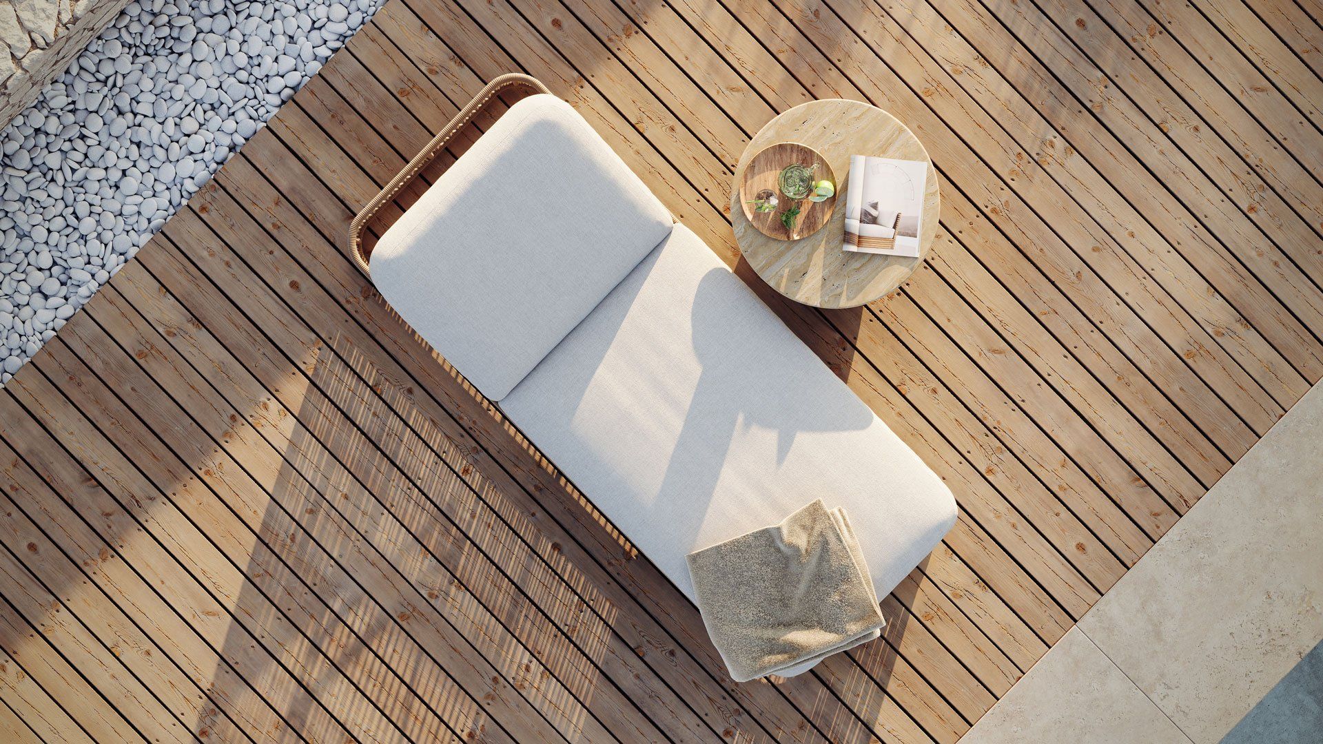 Minimalist Lounge Chair CGI