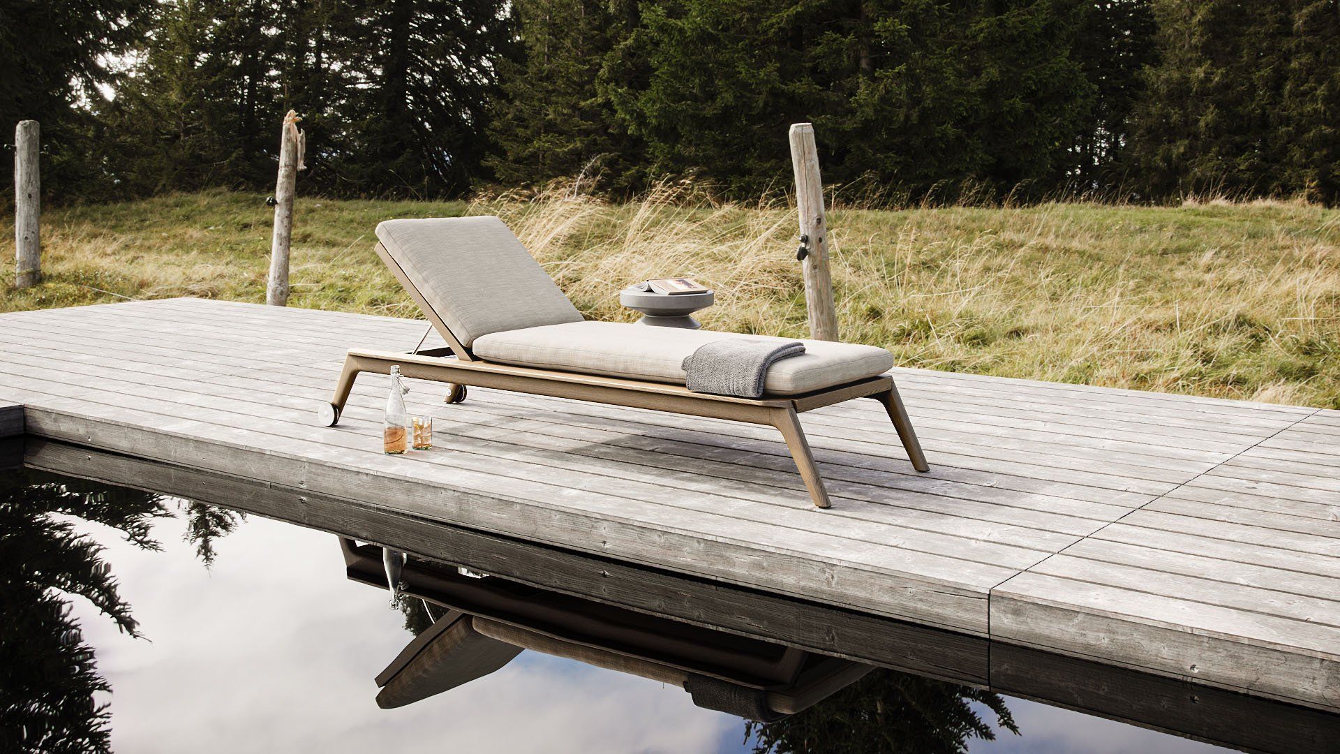 Stylish Pool Deсk Chair 3D Rendering