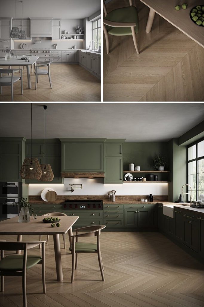 Photorealistic Kitchen 3D Interior Rendering