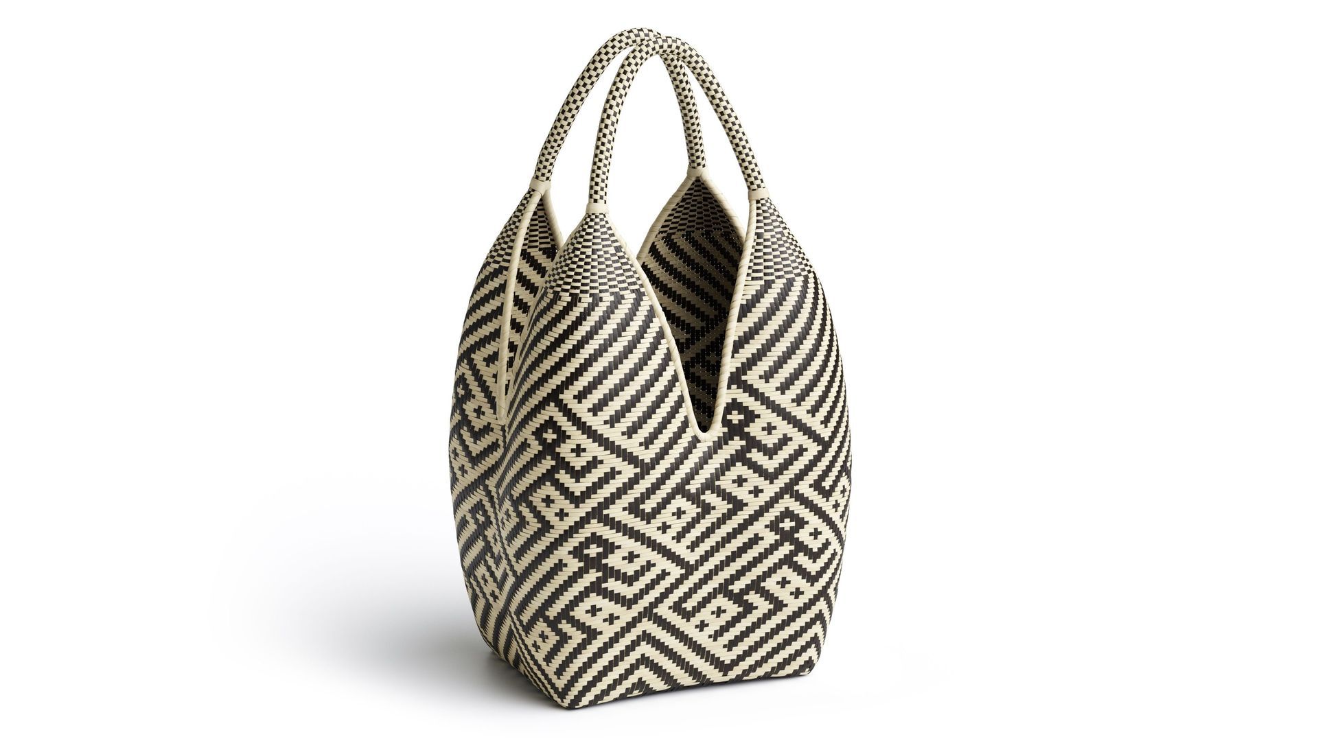 Product 3D Visualization showing a patterned bag on a white background with crisp texture detail.