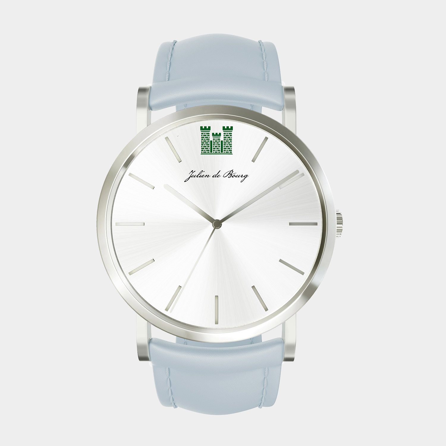 3D Visualization for a Blue Watch Design