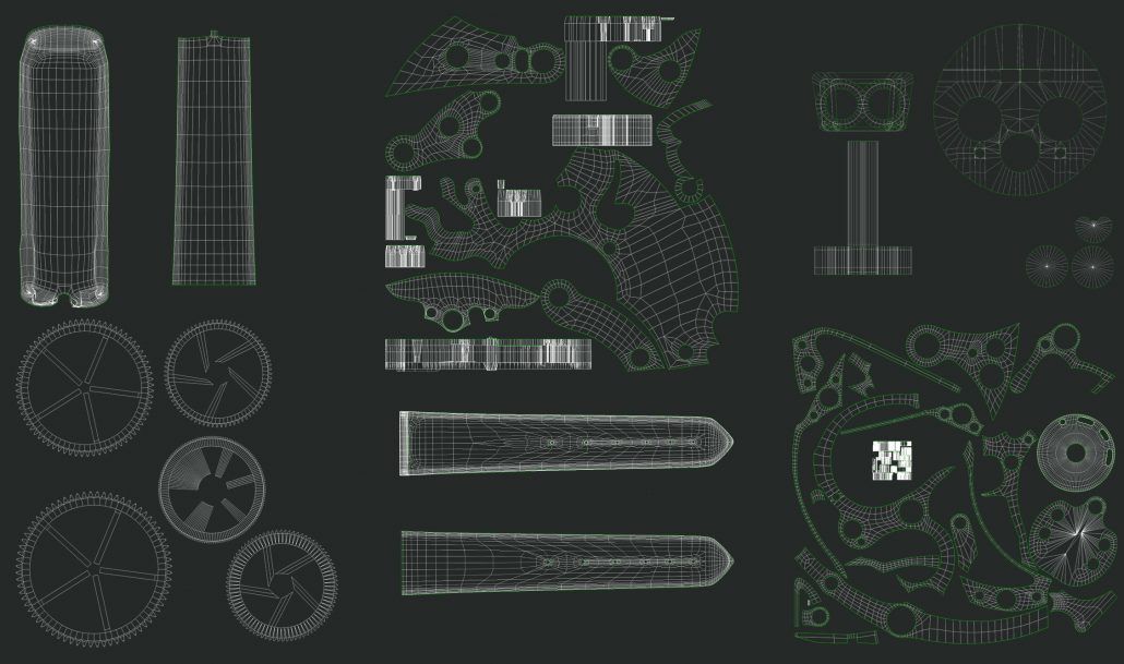 The Dark Green Background for a Watch product Image