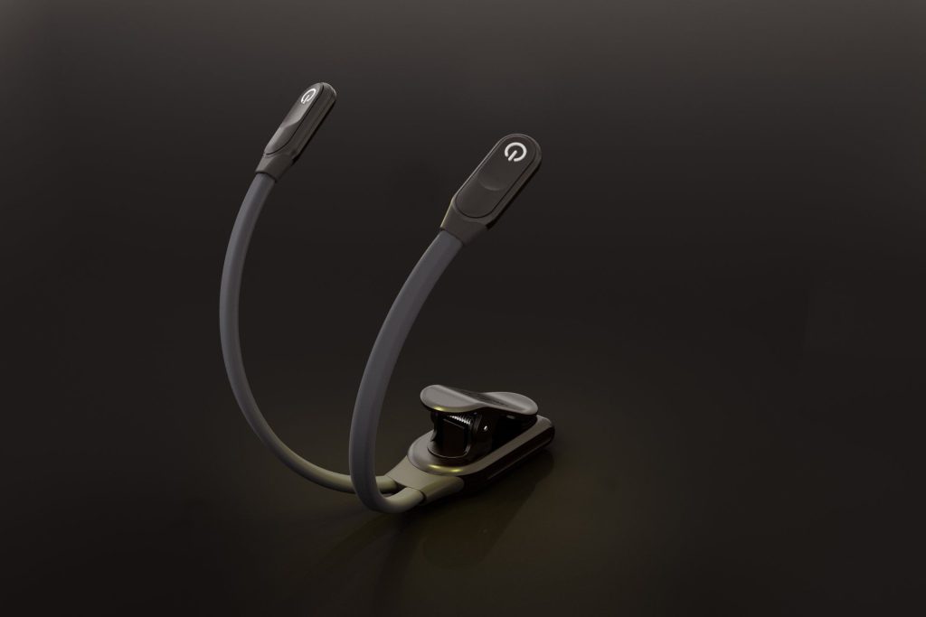 3D Product Rendering of stylish Clip Light