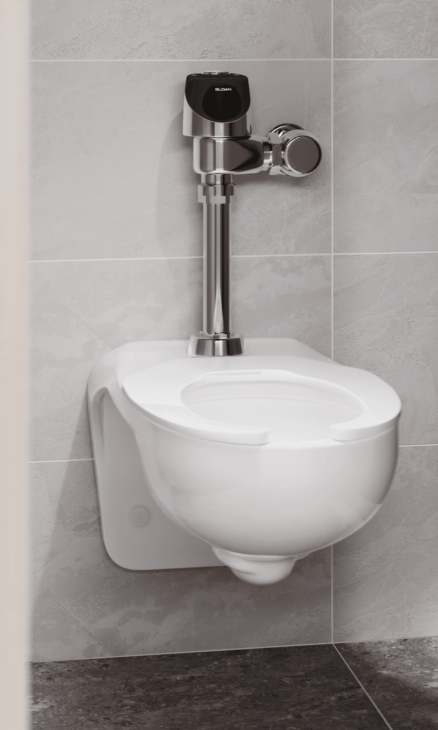 Photorealistic 3D rendering of a bathroom fixture