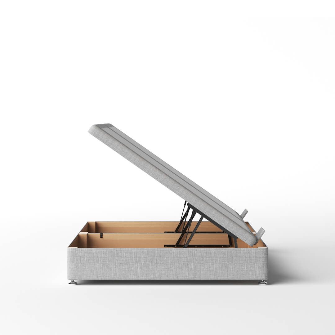 3D rendered image of a modern storage bed showcasing 3D product modeling and visualization