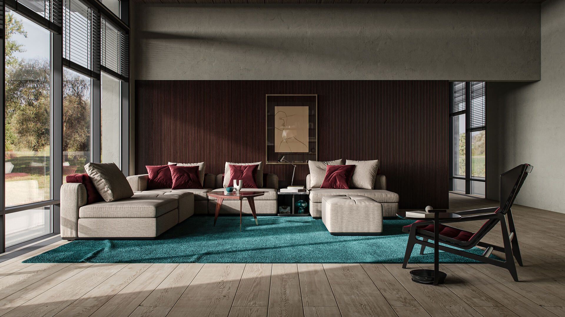 Virtual Home Staging with a Rug 3D Model